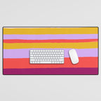 Sunset Stripes Desk Mat Gallery Image 1