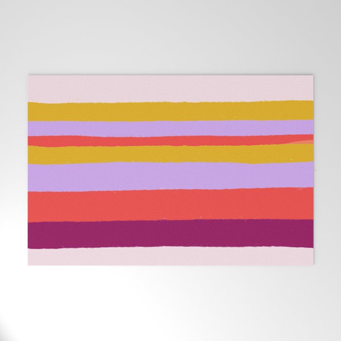 Sunset Stripes Welcome Mat Gallery Image 1