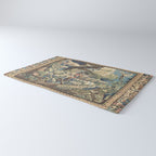 Antique 18th Century Peacock and Phoenix French Aubusson Tapestry Rug Gallery Image 3