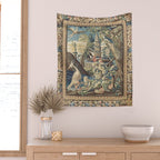 Antique 18th Century Peacock and Phoenix French Aubusson Tapestry Wall Tapestry Gallery Image 2