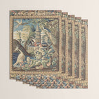 Antique 18th Century Peacock and Phoenix French Aubusson Tapestry Wrapping Paper Gallery Image 3