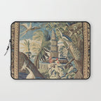 Antique 18th Century Peacock and Phoenix French Aubusson Tapestry Laptop Sleeve Gallery Image 1