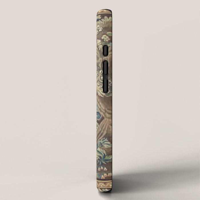 Antique 18th Century Peacock and Phoenix French Aubusson Tapestry iPhone Case Gallery Image 2
