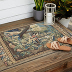 Antique 18th Century Peacock and Phoenix French Aubusson Tapestry Outdoor Rug Gallery Image 2