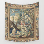 Antique 18th Century Peacock and Phoenix French Aubusson Tapestry Wall Tapestry Gallery Image 4