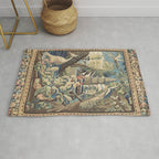 Antique 18th Century Peacock and Phoenix French Aubusson Tapestry Rug Gallery Image 1