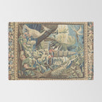 Antique 18th Century Peacock and Phoenix French Aubusson Tapestry Rug Gallery Image 2