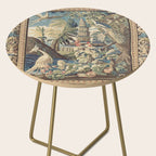 Antique 18th Century Peacock and Phoenix French Aubusson Tapestry Side Table Gallery Image 2