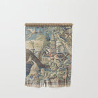 Antique 18th Century Peacock and Phoenix French Aubusson Tapestry Wall Hanging Gallery Image 1