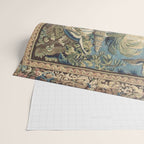 Antique 18th Century Peacock and Phoenix French Aubusson Tapestry Wrapping Paper Gallery Image 2