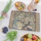 Antique 18th Century Peacock and Phoenix French Aubusson Tapestry Cutting Board Gallery Image 2