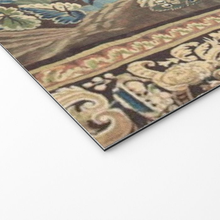 Antique 18th Century Peacock and Phoenix French Aubusson Tapestry Welcome Mat Gallery Image 2