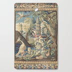 Antique 18th Century Peacock and Phoenix French Aubusson Tapestry Cutting Board Gallery Image 1