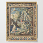 Antique 18th Century Peacock and Phoenix French Aubusson Tapestry Serving Tray Gallery Image 1