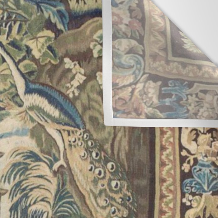 Antique 18th Century Peacock and Phoenix French Aubusson Tapestry Wall Tapestry Gallery Image 3