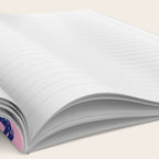 Seafood and Wine - Retro Pink Stripes Illustration Notebook Gallery Image 2