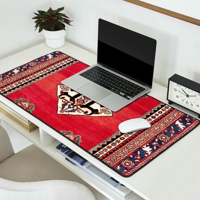 Qashqa'i Kashkuli Fars Southwest Persian Rug Print Desk Mat Gallery Image 2