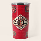 Qashqa'i Kashkuli Fars Southwest Persian Rug Print Travel Mug Gallery Image 1