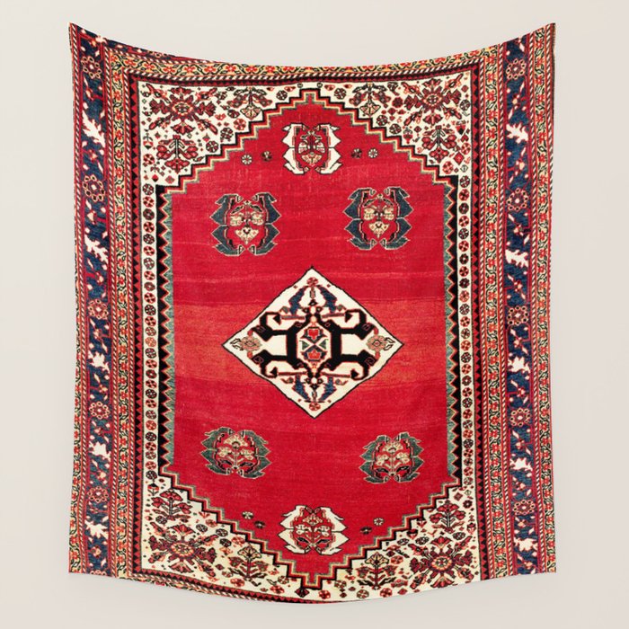 Qashqa'i Kashkuli Fars Southwest Persian Rug Print Wall Tapestry Gallery Image 1