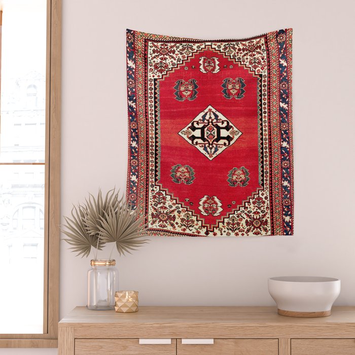 Qashqa'i Kashkuli Fars Southwest Persian Rug Print Wall Tapestry Gallery Image 2