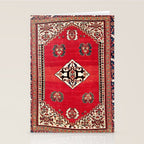 Qashqa'i Kashkuli Fars Southwest Persian Rug Print Stationery Card Gallery Image 2