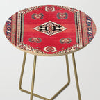 Qashqa'i Kashkuli Fars Southwest Persian Rug Print Side Table Gallery Image 2