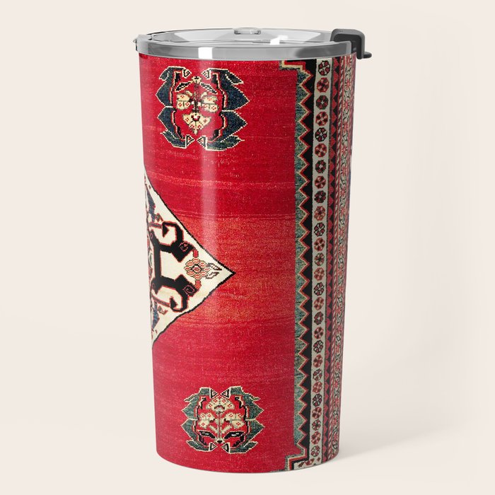 Qashqa'i Kashkuli Fars Southwest Persian Rug Print Travel Mug Gallery Image 2