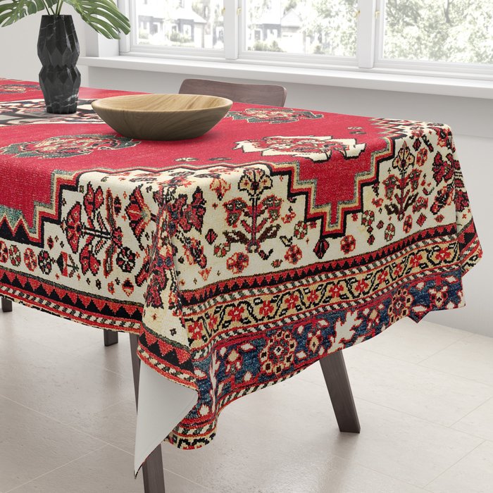 Qashqa'i Kashkuli Fars Southwest Persian Rug Print Tablecloth Gallery Image 3