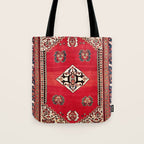 Qashqa'i Kashkuli Fars Southwest Persian Rug Print Tote Bag Gallery Image 1