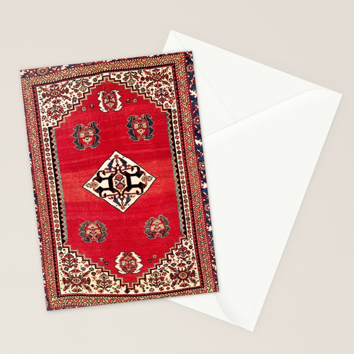 Qashqa'i Kashkuli Fars Southwest Persian Rug Print Stationery Card Gallery Image 2