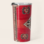 Qashqa'i Kashkuli Fars Southwest Persian Rug Print Travel Mug Gallery Image 3