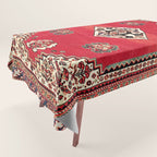 Qashqa'i Kashkuli Fars Southwest Persian Rug Print Tablecloth Gallery Image 1