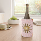 Hippie pink rainbow and sun, abstract landscape Wine Chiller Gallery Image 4