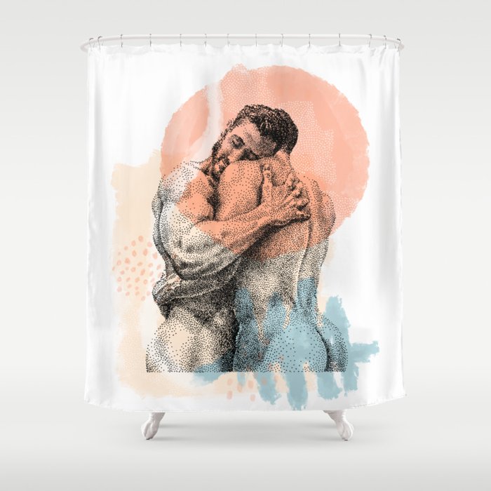 The Lovers - NOODDOOD Remix Shower Curtain Gallery Image 1