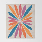Vintage California Sun: Star Leaf Matisse Edition Throw Blanket Gallery Image 2