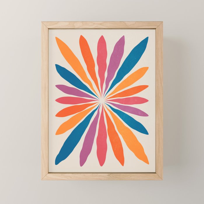 Vintage California Sun: Star Leaf Matisse Edition Mini Art Print Gallery Image 1