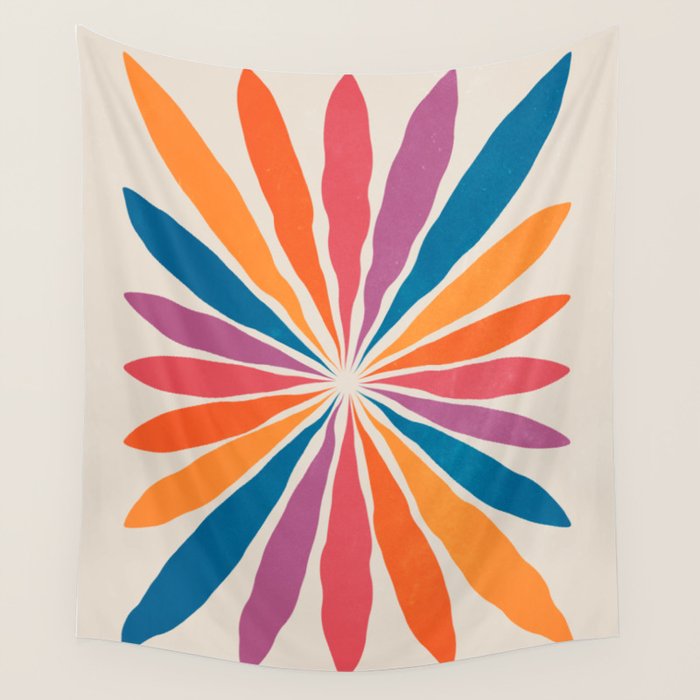 Vintage California Sun: Star Leaf Matisse Edition Wall Tapestry Gallery Image 4
