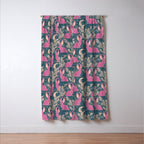 Jackalope - blue and purple  Window Curtain Gallery Image 3