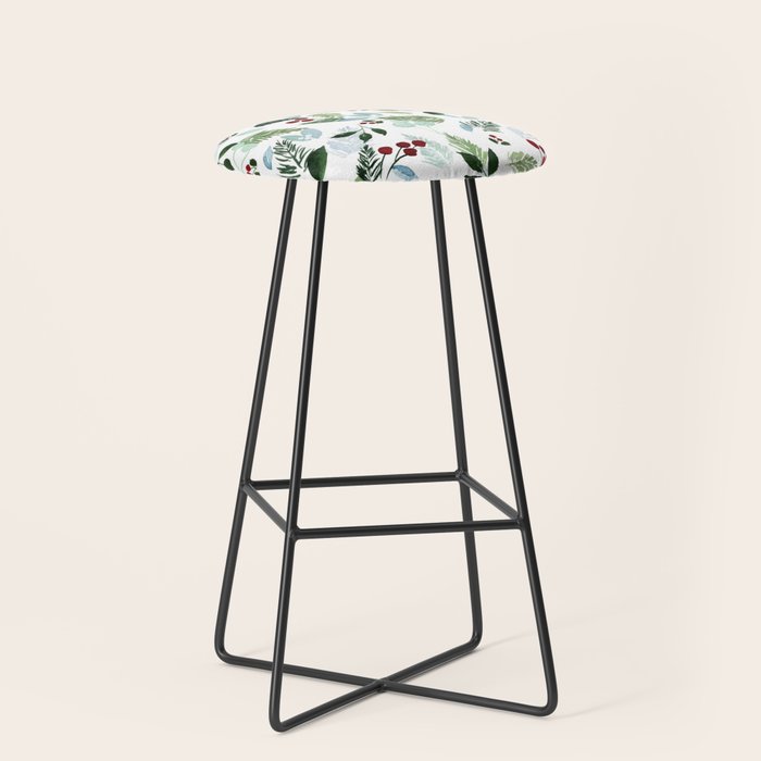 Blue Christmas Stool Gallery Image 1