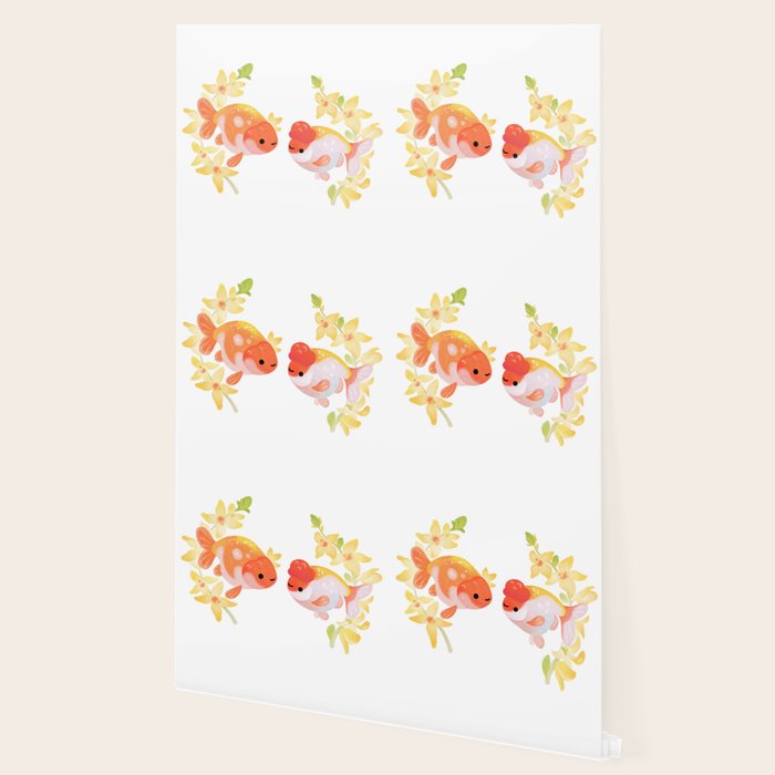 Ranchu and Forsythias Wallpaper Gallery Image 2