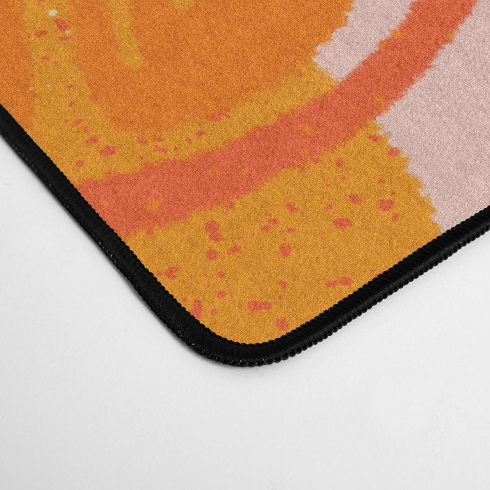 Orange Blooms - Blush Desk Mat Gallery Image 4