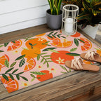 Orange Blooms - Blush Outdoor Rug Gallery Image 2