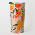 Orange Blooms - Blush Travel Mug Gallery Image 3