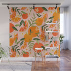 Orange Blooms - Blush Wall Mural Gallery Image 1