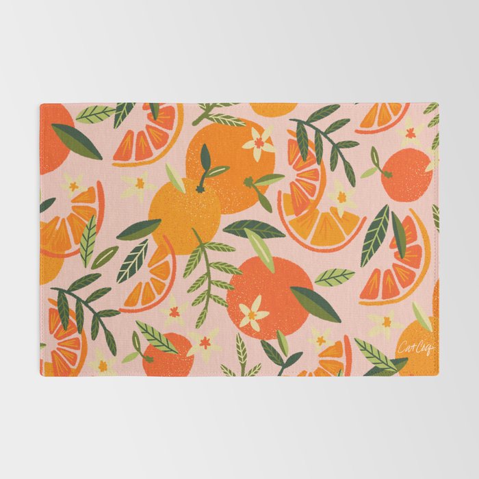 Orange Blooms - Blush Rug Gallery Image 2