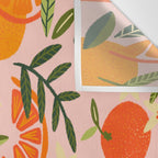 Orange Blooms - Blush Wall Tapestry Gallery Image 3
