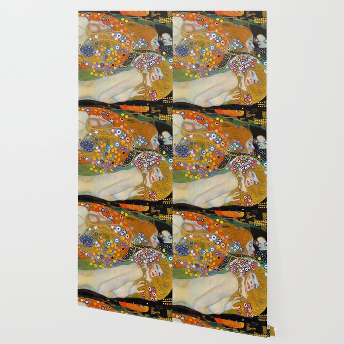 Gustav Klimt Water Serpents II Wallpaper Gallery Image 2