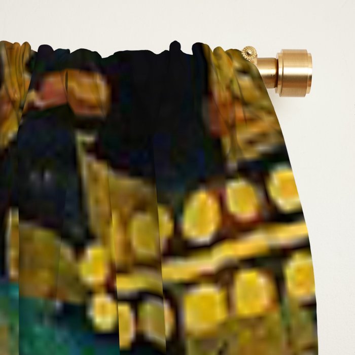 Gustav Klimt Water Serpents II Window Curtain Gallery Image 2