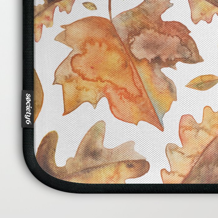 Watercolour Autumn Leaves. Laptop Sleeve Gallery Image 3