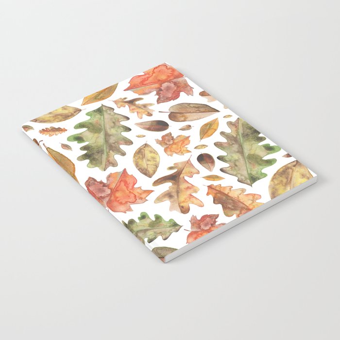 Watercolour Autumn Leaves. Notebook Gallery Image 2